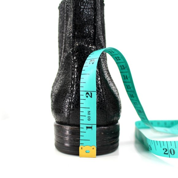 Moma Black Leather Chelsea Boots Round Toe Handmade Goodyear Welt - Picture 14 of 15